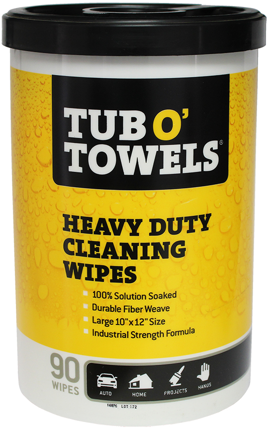 Tub O' Towels TW90 - 6 Pack Heavy Duty Extra Large 10 x 12 Cleaning Wipes