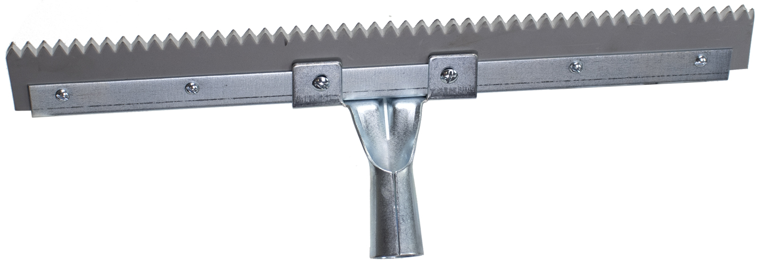 The Brushman  18 Serrated Edge Floor Squeegee (3/8 V-Notch