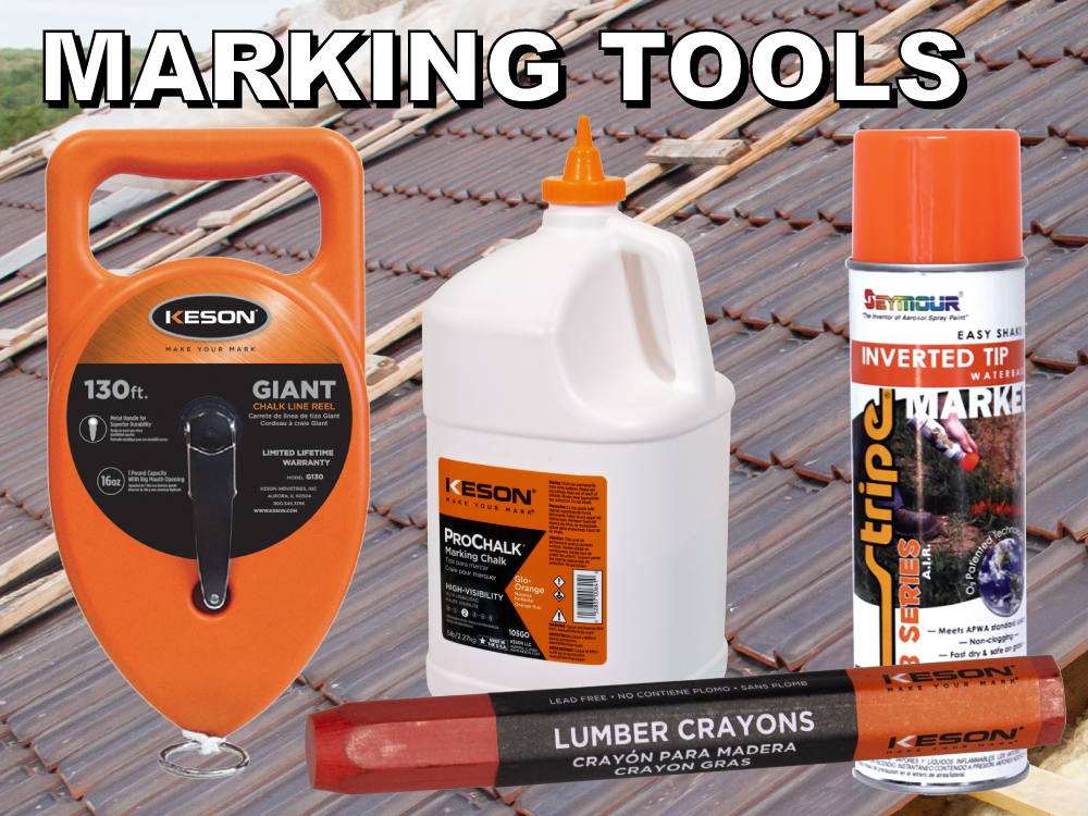 Marking Tools - Chalk Reels & Refills, Lumber Crayons, Waterproof Marking Sticks, Marking Spray Paint