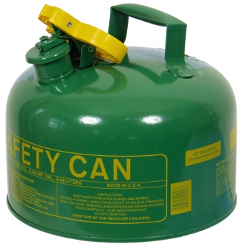 2.5-gal Green Metal Safety Can w/Funnel