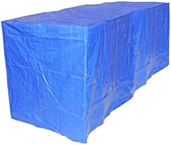 Blue Tarp Pallet Cover - 4' wide x 8' long x 4' high